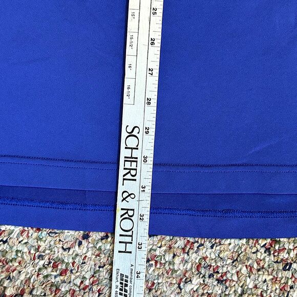 Peter Millar Summer Comfort White Blue Performance Polo Shirt Sz XXL - Picture 9 of 10